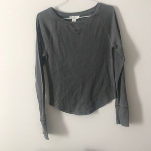F21 gray Henley top